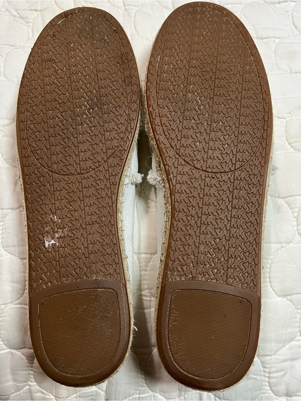 NWOB Michael Kors MK Women's Tibby White Fabric Espadrille Size 8